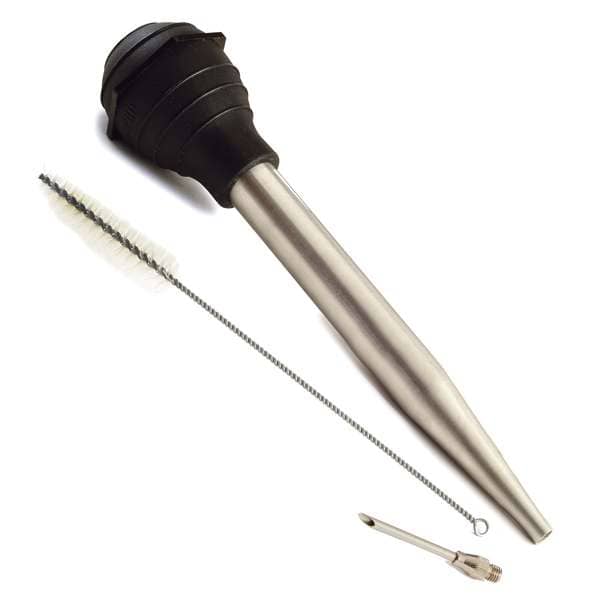 5898 S/S BASTER W/ NEEDLE AND BRUSH, 3 PIECE SET