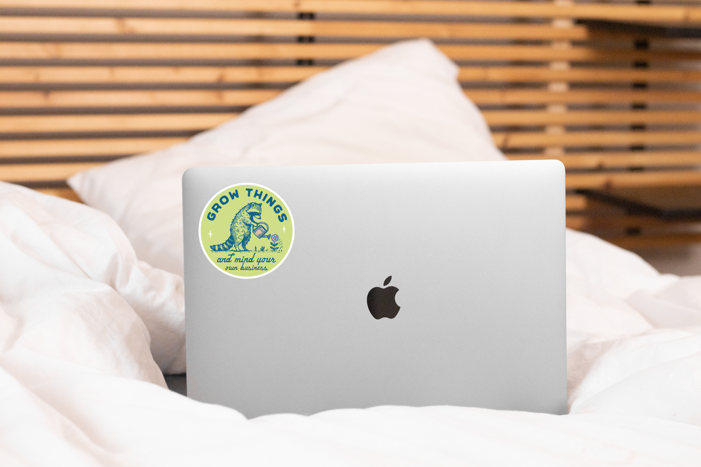 Grow Things and Mind Your Own Business Sticker - gardening