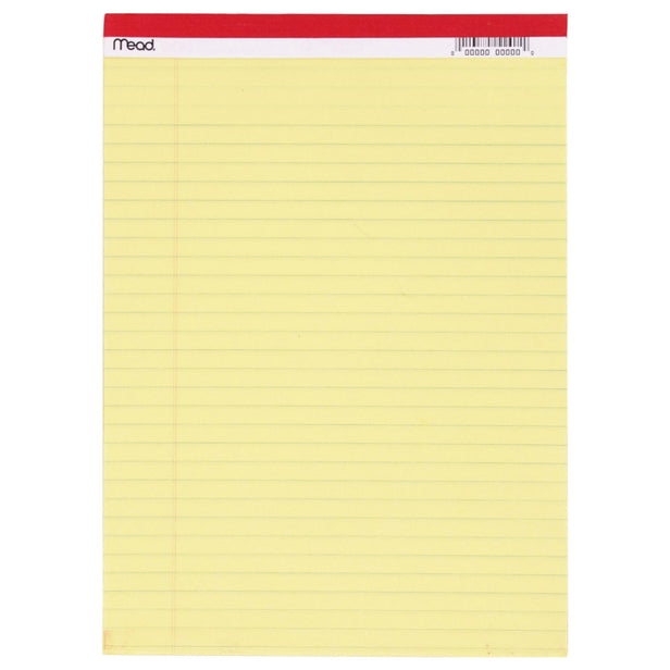 50 Count Legal Pad 8.5x11in