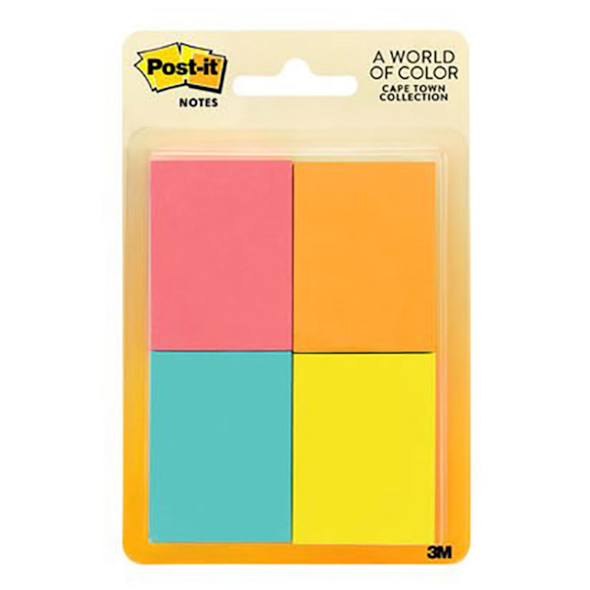 POST-IT NOTES 4PD 50CT NEON