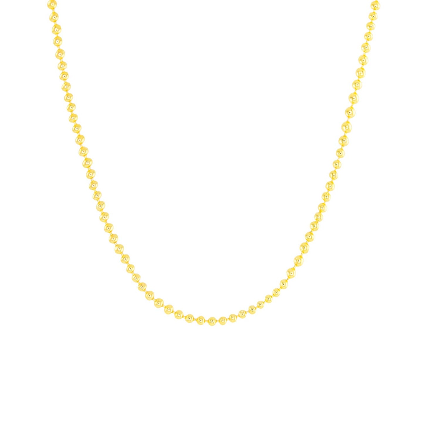 Add A Charm Beaded Chain Necklace - Gold - AMANDA BLU