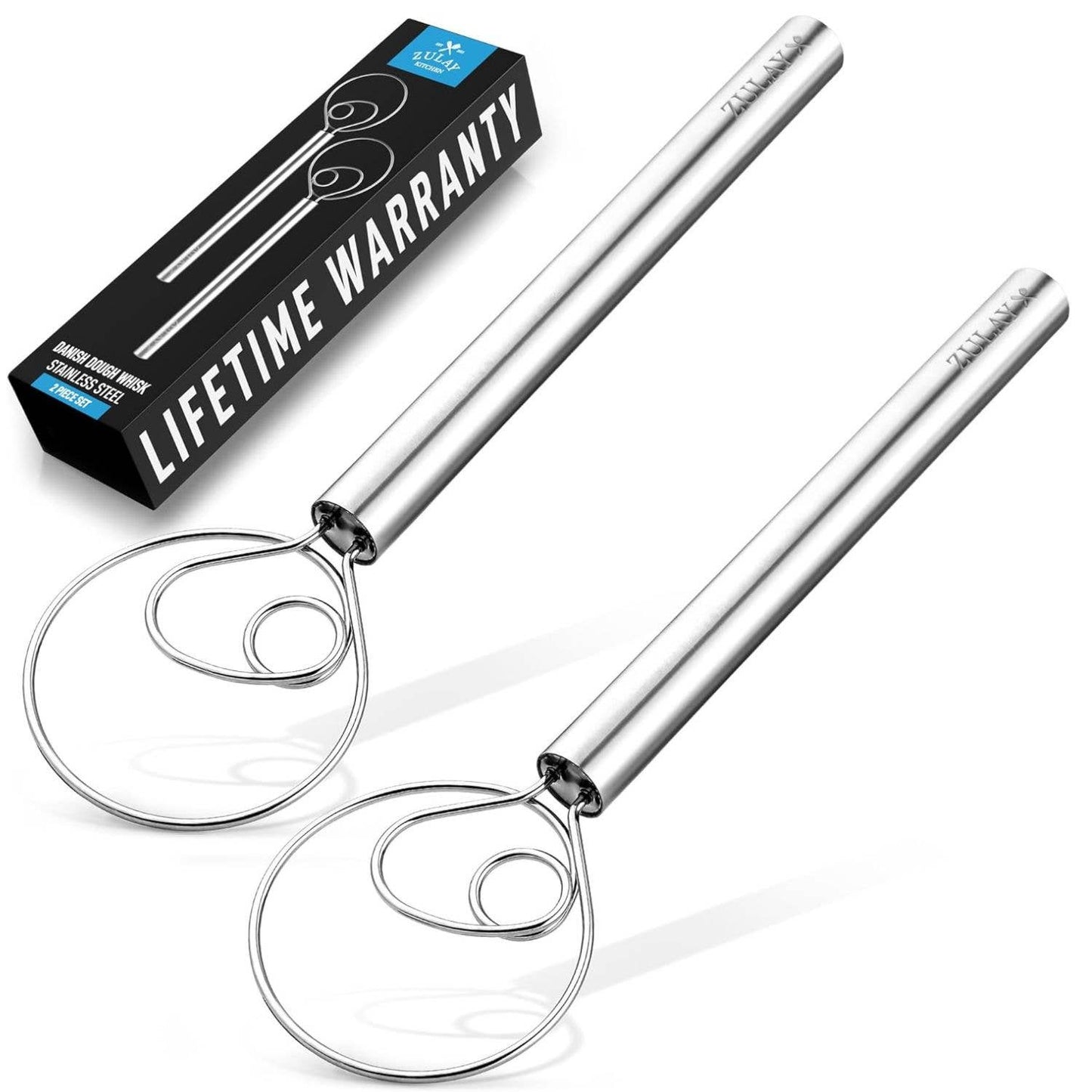 Z-DNSH-WSK-SS Danish Dough Whisk Stainless Steel - 13 inch: Single
