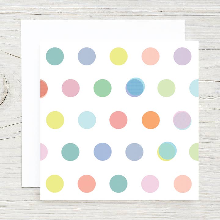 VINTAGE DOTS MINI GIFT CARD WITH ENVELOPE