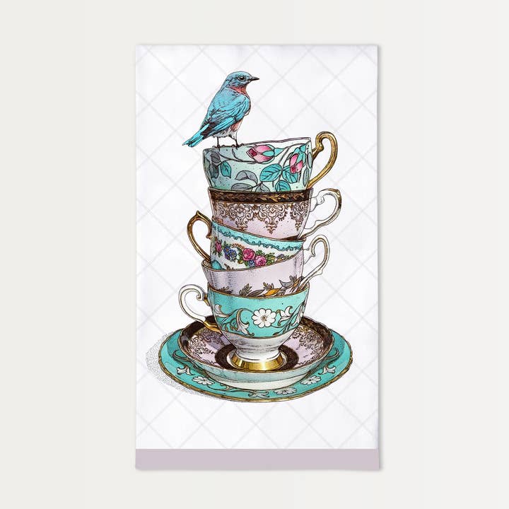 Teacups Cotton Towel