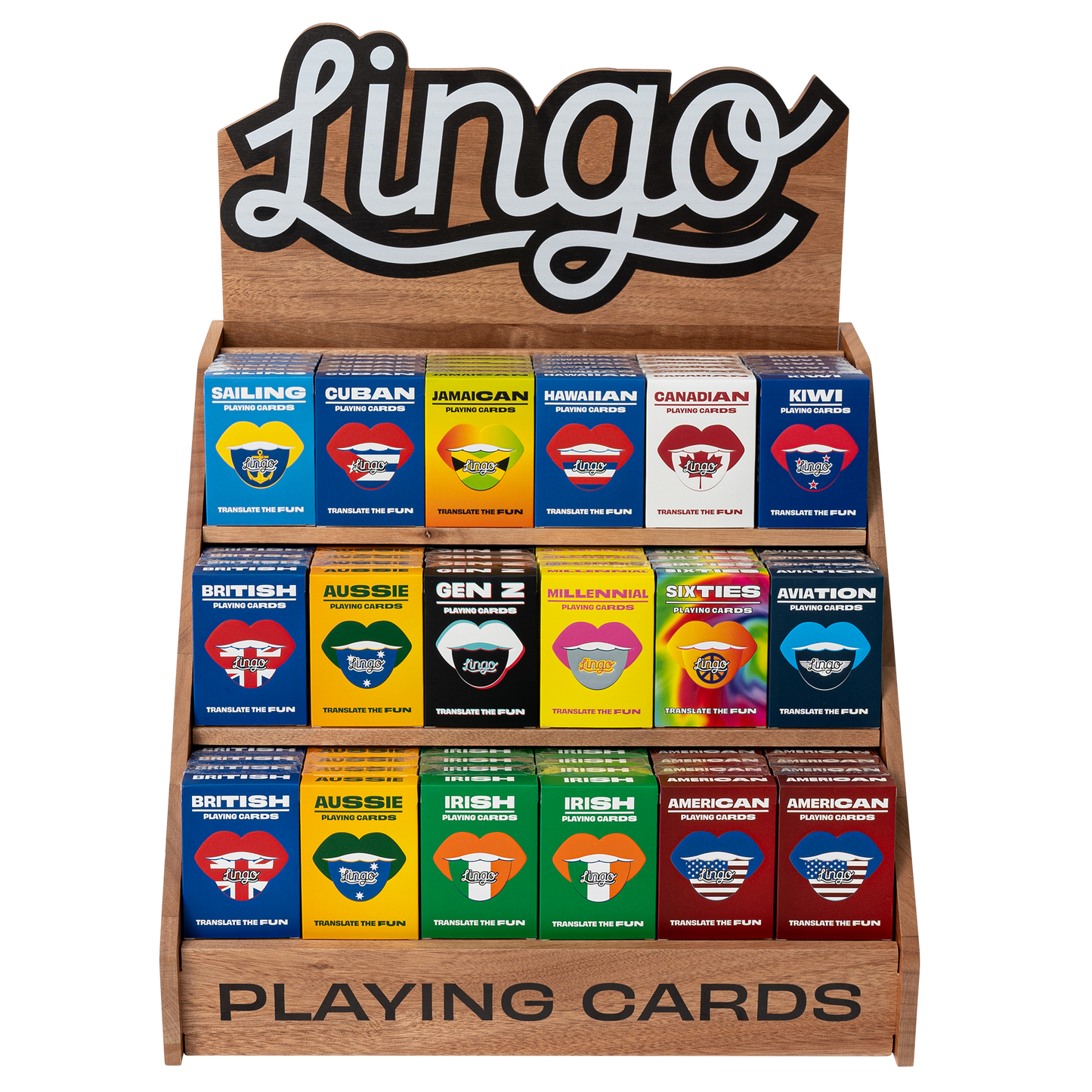Lingo Mahogany Display Rack