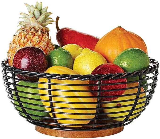 Gourmet Basics Rope Fruit Basket