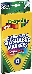 MARKERS WASH FINE LINE 8CT