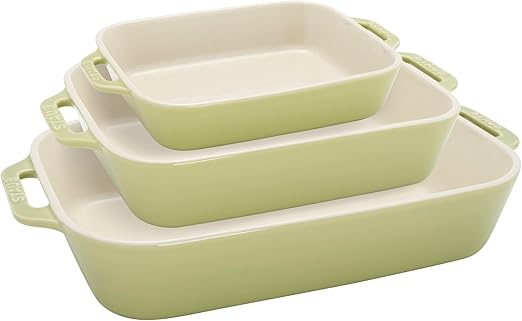 Staub Ceramic - Rectangular Baking Dishes/ Gratins 3-pc, Rectangular Baking Dish Set