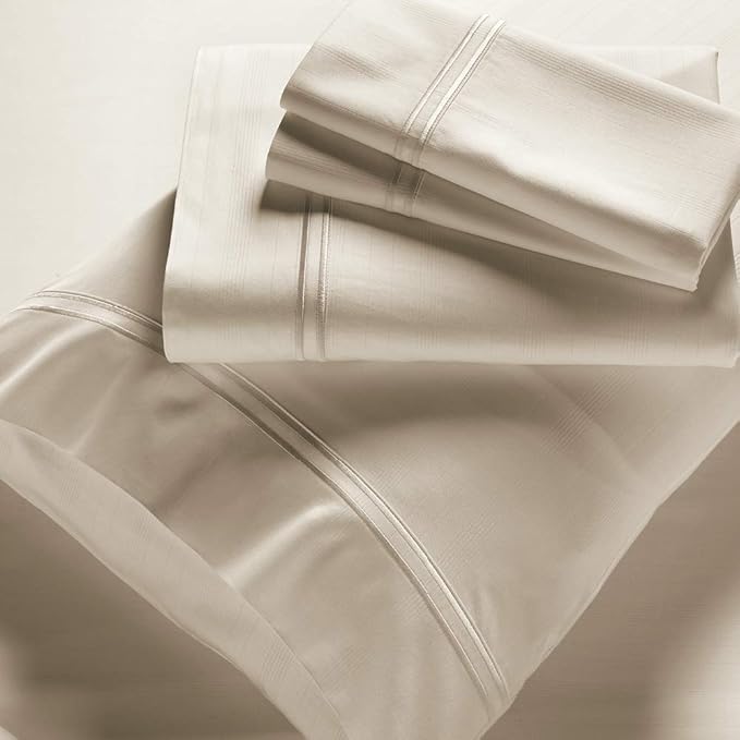 ELEMENTS BAMBOO SHEET SET IVORY KING