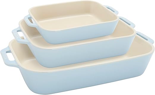Staub Ceramic - Rectangular Baking Dishes/ Gratins 3-pc, Rectangular Baking Dish Set