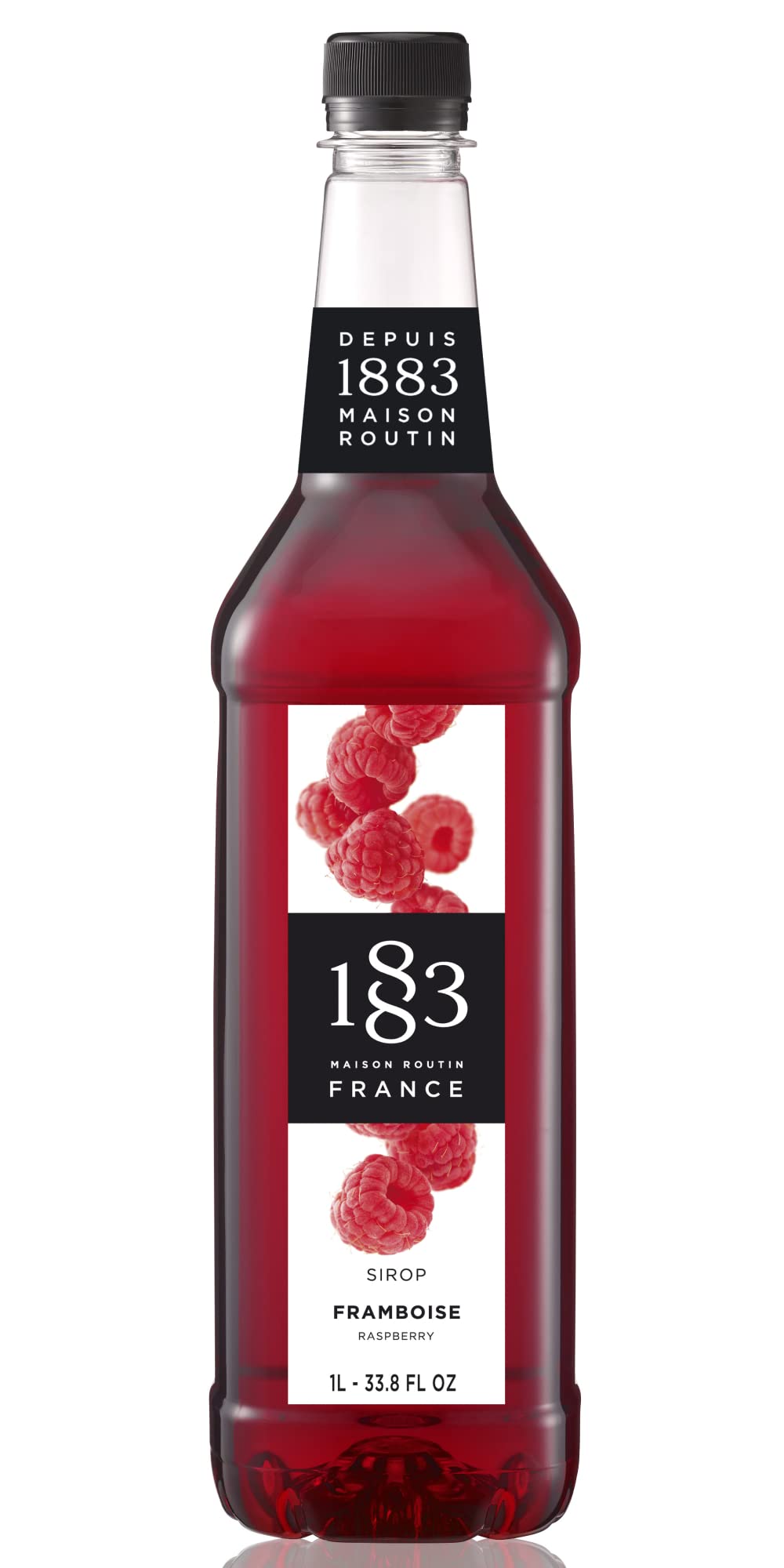 PLASTIC - 1883 Maison Routin France Syrup 1L - Raspberry
