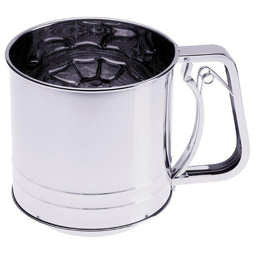 FLOUR SIFTER STAINLESS STEEL 5 CUP