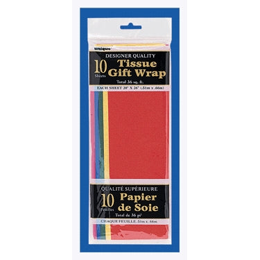TISSUE PAPER 10-SHEET ASSORTED