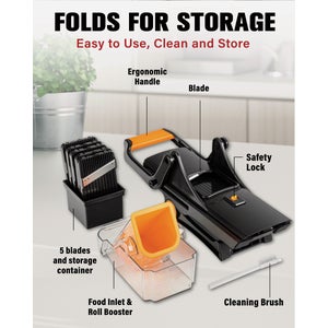 NutriSlicer Mandoline 5-In-1 Multi-Functional Portable Cutter