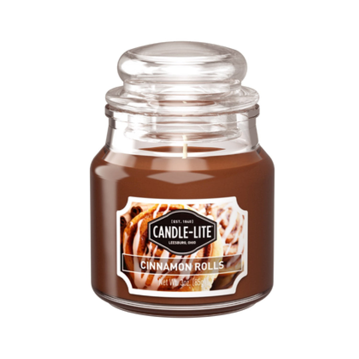 CANDLE 3OZ JAR CINNAMON ROLLS