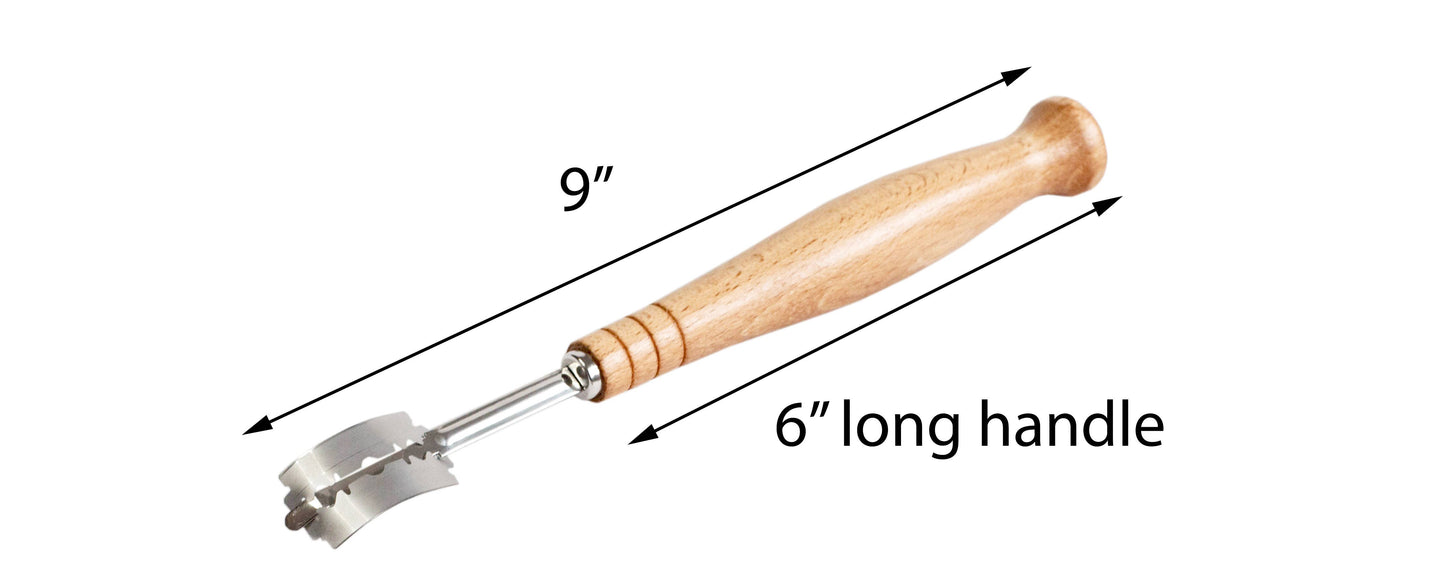 9" bread Scoring lame for dough slashing with with 5 blades