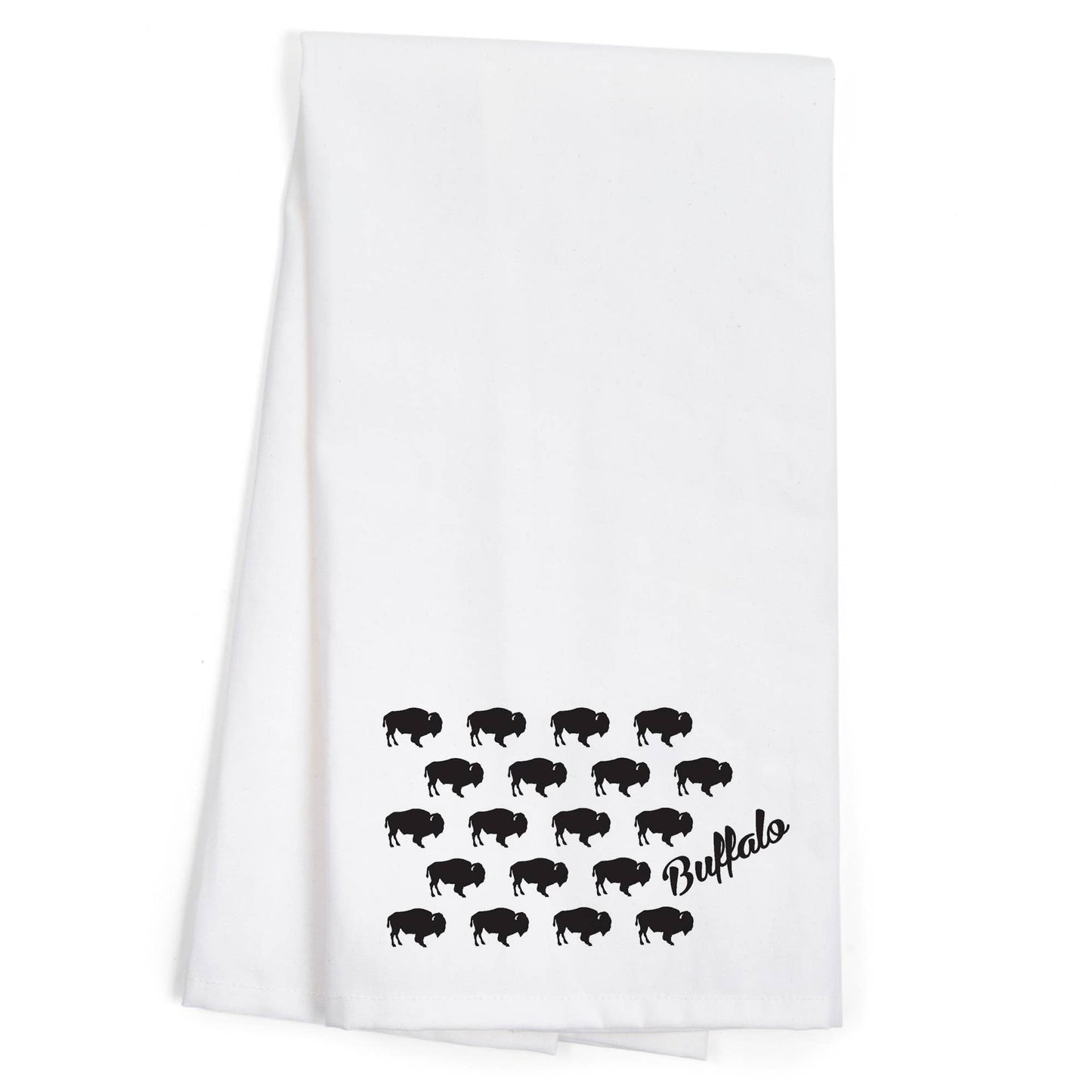 ORGANIC TEA TOWEL Pattern, Buffalo: Organic Tea Towel
