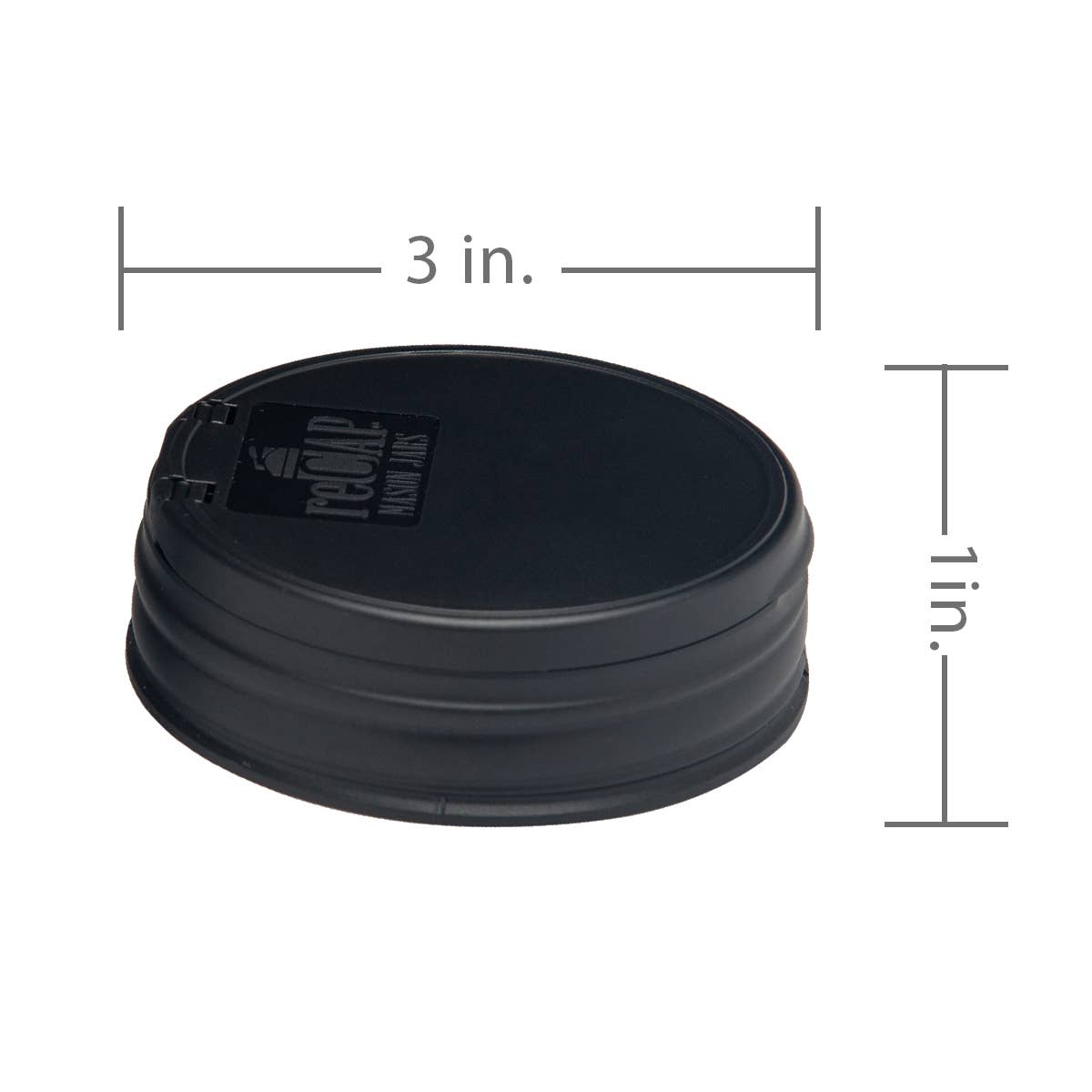 Mason Jar Flip Lid - Silver