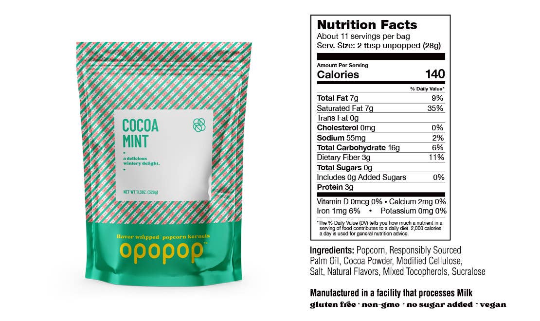 Cocoa Mint 320g Big Bags Popcorn Kernels Restock