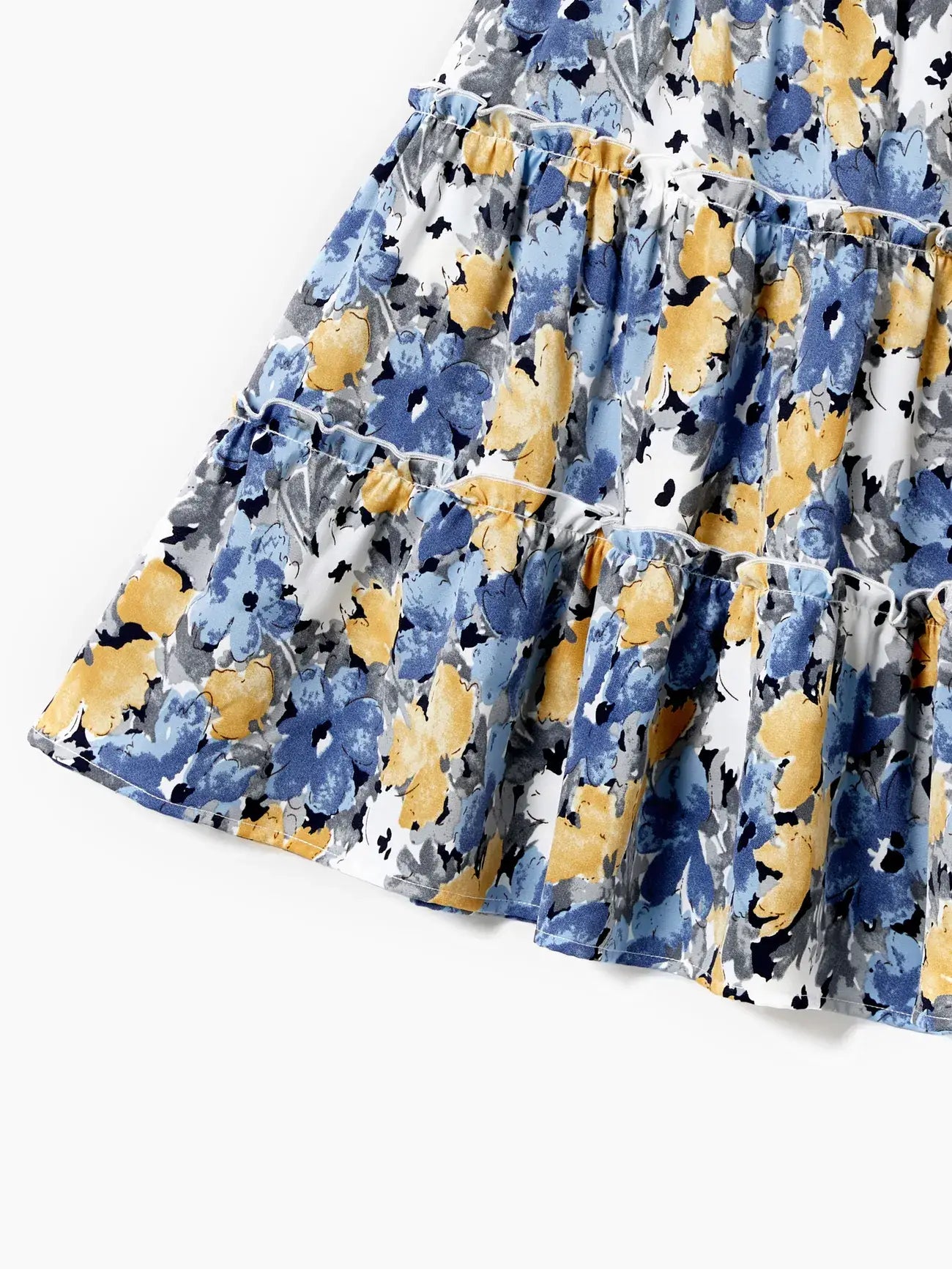 Toddler or Kid Girl Blue Raglan Sleeve Tiered Dress: Blue / Toddler Girl: 2 Years