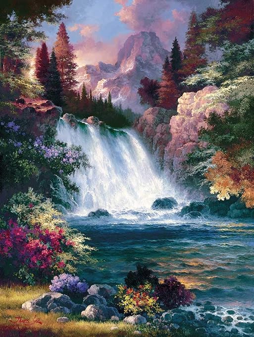 SUNRISE FALLS SPRING 300 PIECE JIGSAW PUZZLE