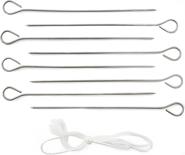 843 Norpro Stainless Steel Poultry Lacers, Set of 8, Pack of