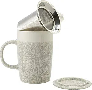 16oz Tea Infuser Mug - Crackled Assorted Color