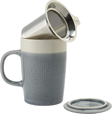 16oz Tea Infuser Mug - Crackled Assorted Color