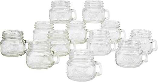 SHOT GLASSES MASON 2OZ 6PK