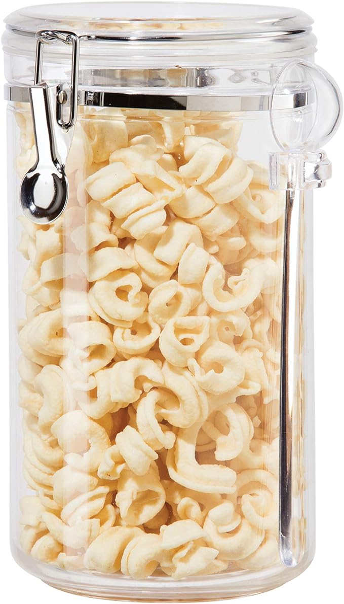 OGGI CLEAR CANISTER WITH SILICONE GASKET & SCOOP 72 OZ