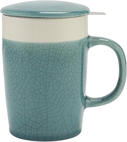 16oz Tea Infuser Mug - Crackled Assorted Color