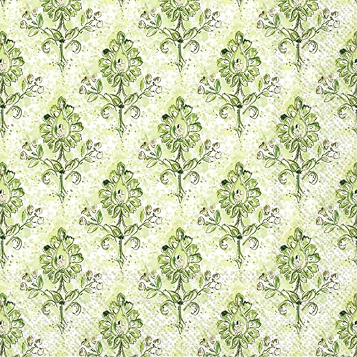 Rosanne Beck Paper Napkins, 20-Count Lunch Size, Mint Medallion