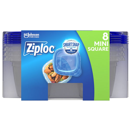 ZIPLOC CONTAINER XS SQUARE 8CT