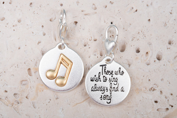 73202 MEDALLION CHARM MUSICNOTE