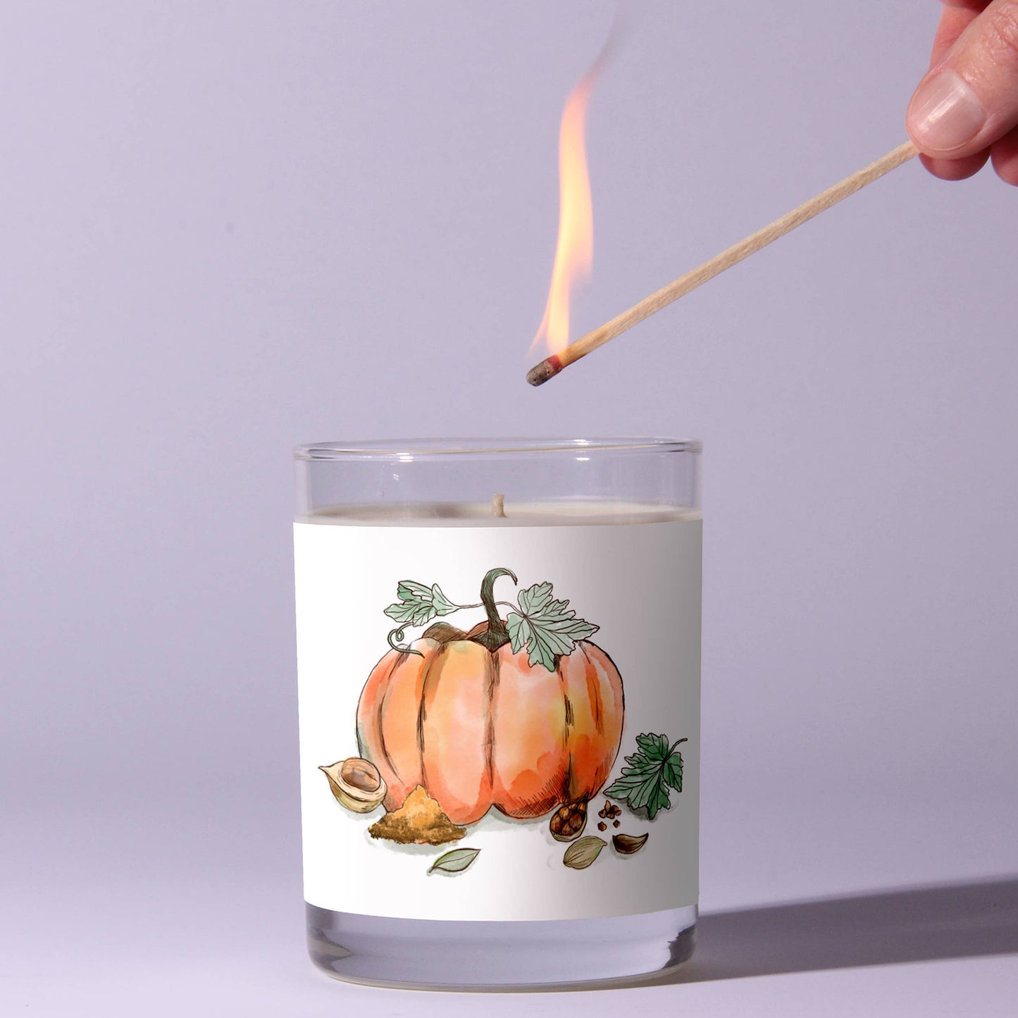Spiced Pumpkin - Just Bee Candles: 13 oz (up to 70 hrs of clean burning)