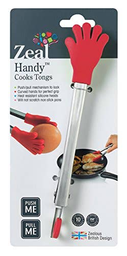 7" Silicone Handy Tongs