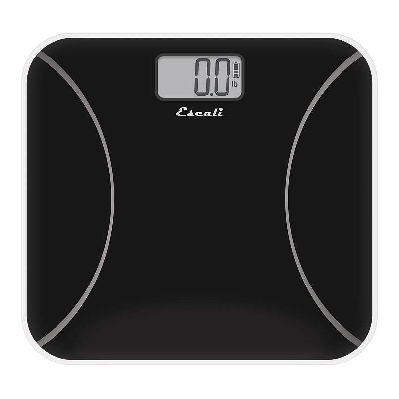 Kinetic Glass Bathroom Scale - Black