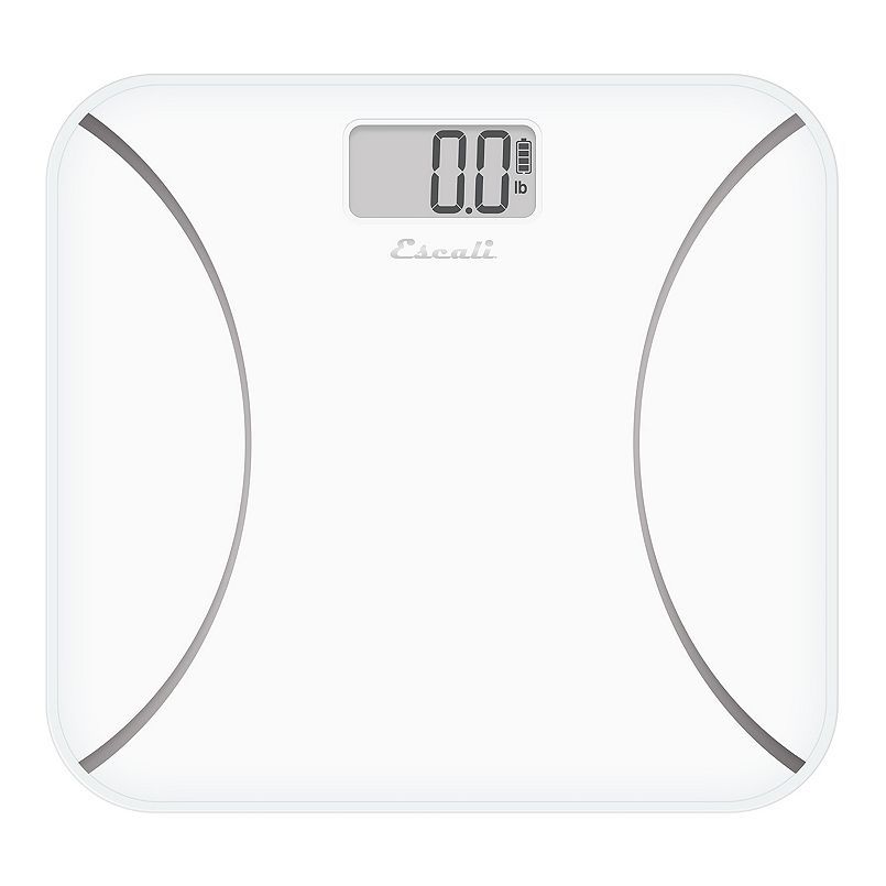 Kinetic Glass Bathroom Scale - White