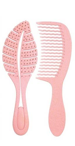 Fraiche Biodegradable Hair Styling set (2 pack): Pink/Minty Green