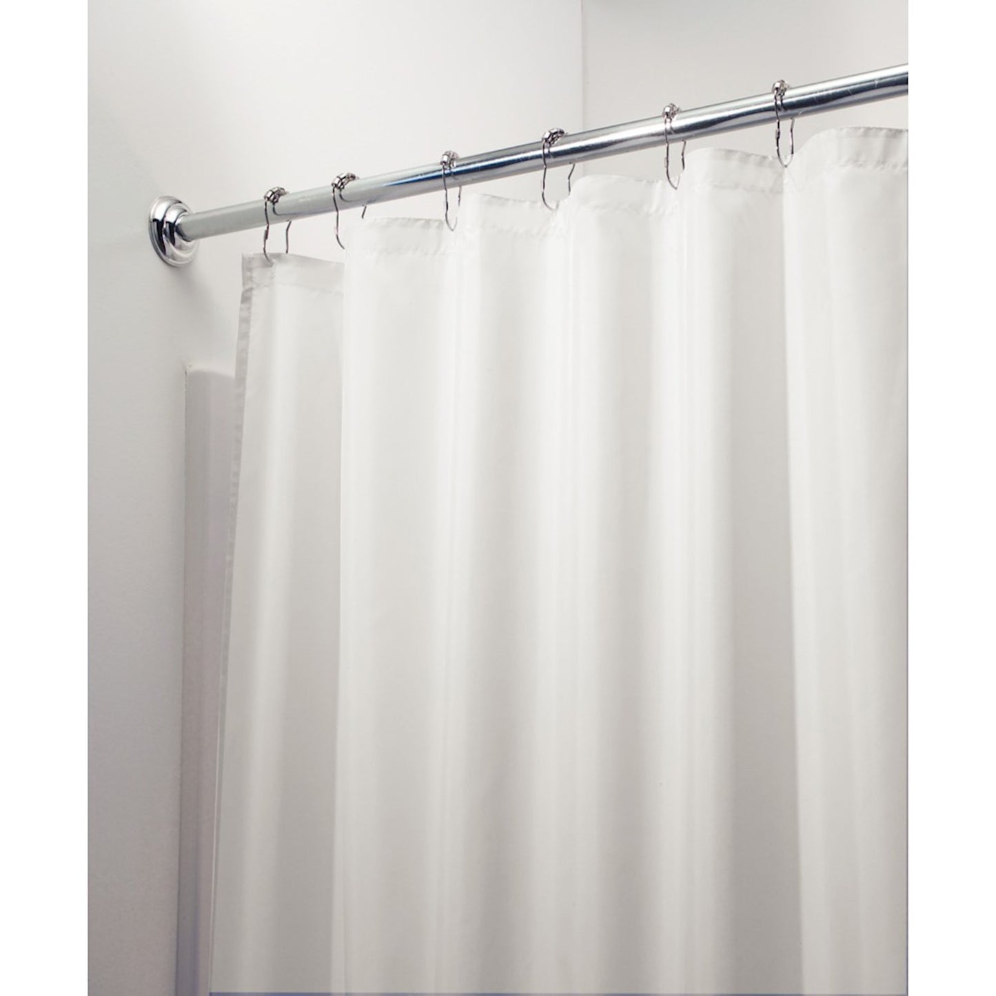 SHOWER CURTAIN 72X72 WHITE POLY