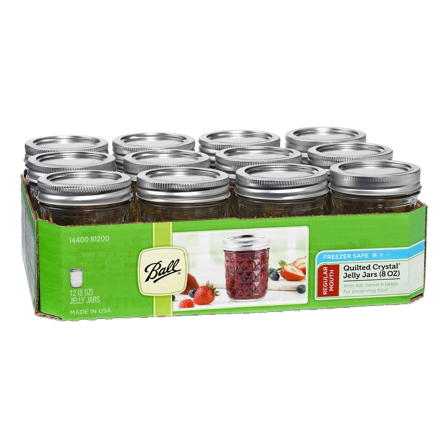 JELLY JAR 8 OZ PK/12 BALL