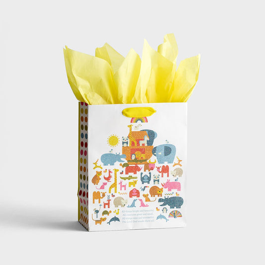 Noah's Ark - Medium Gift Bag with Tissue