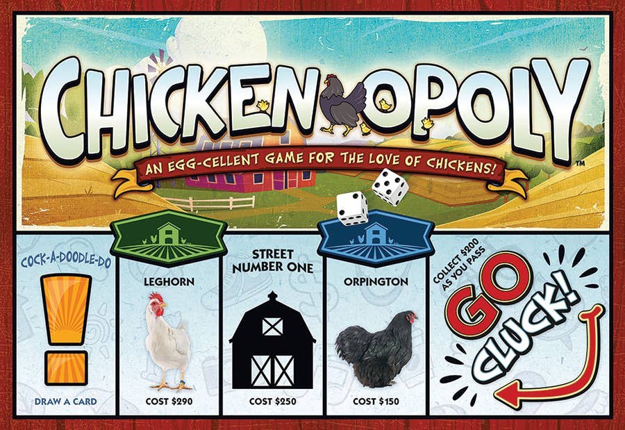 Chicken Opoly Board Game, by Late for the Sky
