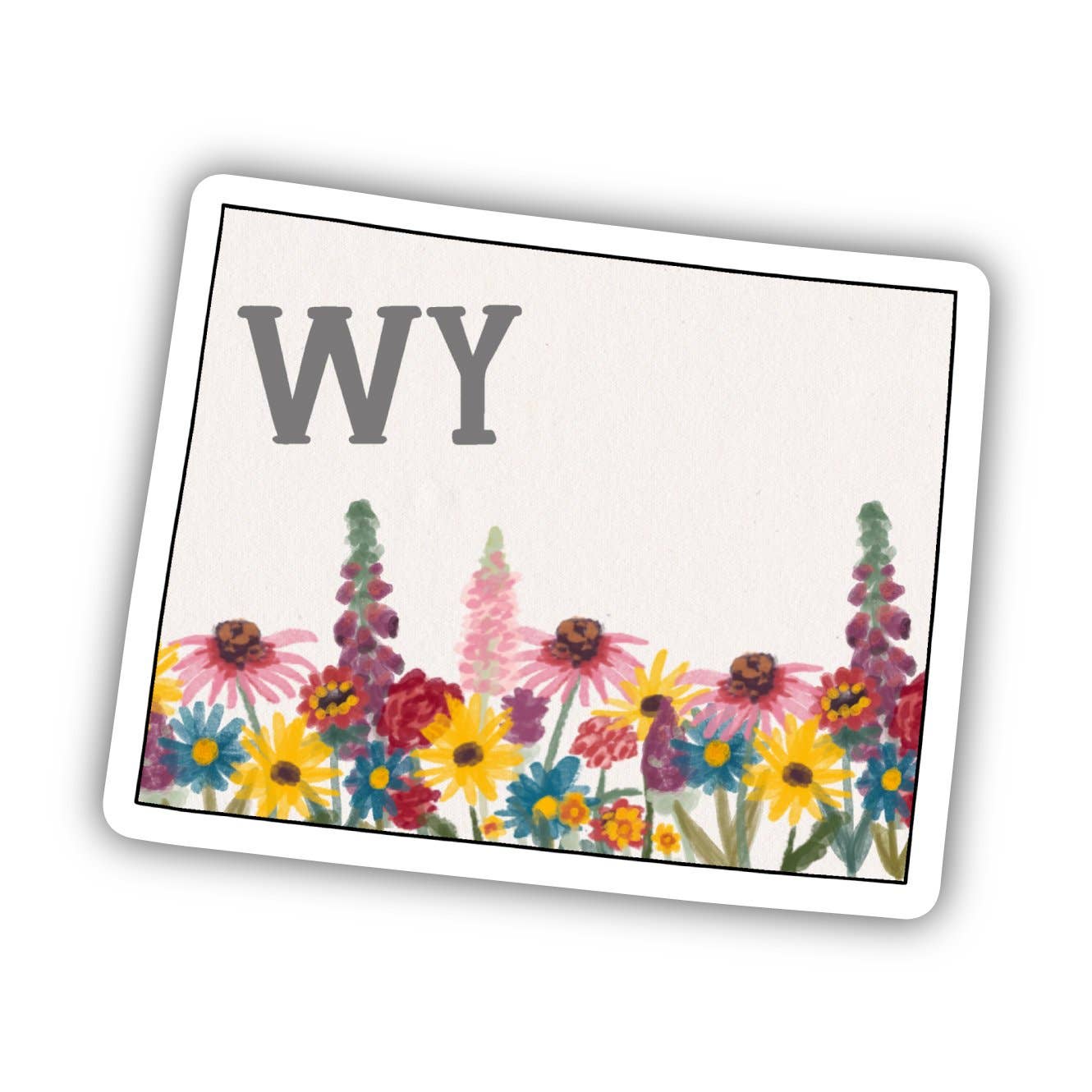 Wyoming Painterly Pattern Sticker