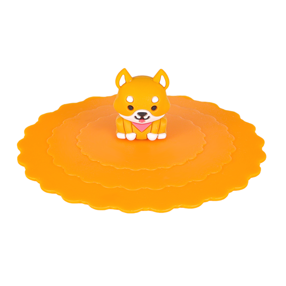Shiba Inu Orange Silicone Mug Lid