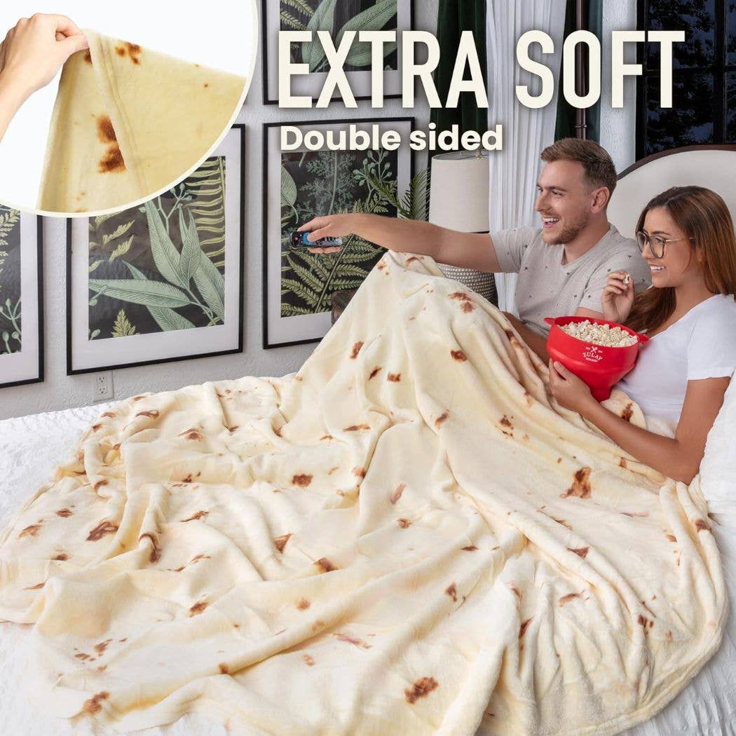Z-BRRT-BLNKT-71-INCHS Burrito Blanket Flour Tortilla Design: 71 inches