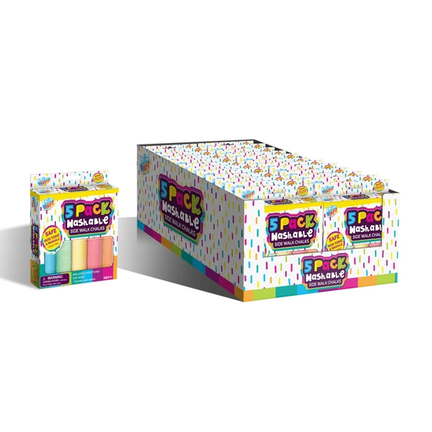 SIDEWALK CHALK JUMBO 5PC BOX