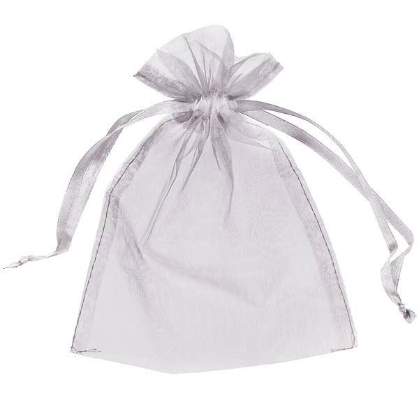 Organza Bag Sheer Favor Gift 4" x 6" (11 x 9.5 cm): Black