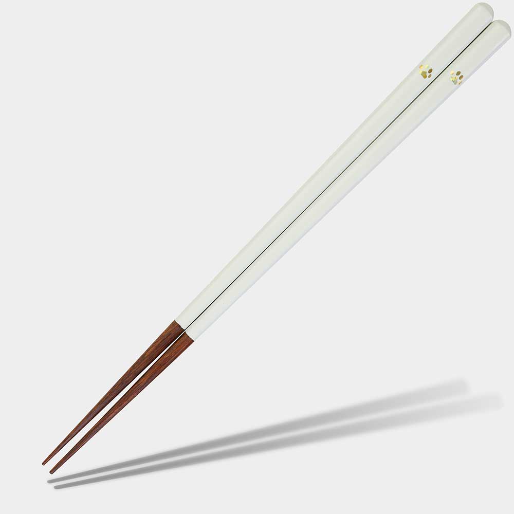 Paw Prints White Japanese Chopsticks