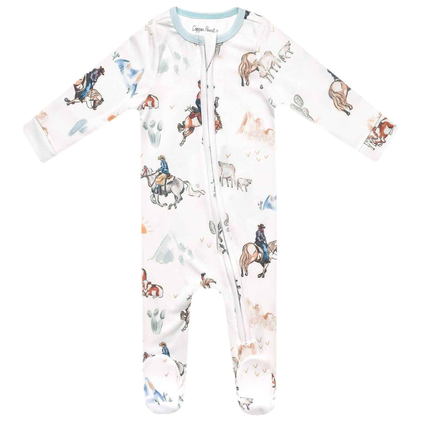 Zip-Up Footie Pajama - Boone: 6-12 Months